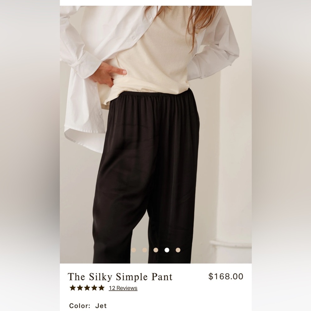 Donni “The Silky Simple Pant” size M